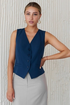 Жилет 3039L синий Ivera collection