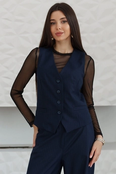 Жилет 3048 темно-синий Ivera collection