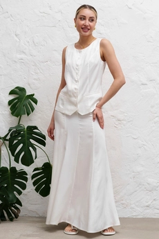 Жилет 3058 молочный Ivera collection