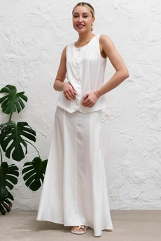 Жилет 3058 молочный Ivera collection