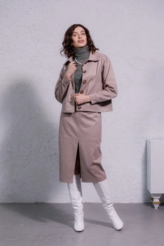 Юбка 4002 бежевый Ivera collection