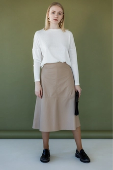 Юбка 4009 песочный Ivera collection