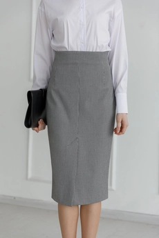 Юбка 4011 белый + черный Ivera collection