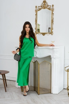 Юбка 4014L зеленый Ivera collection