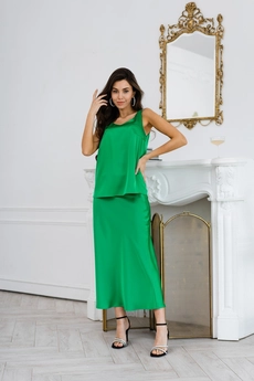 Юбка 4014L зеленый Ivera collection