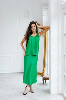 Юбка 4014L зеленый Ivera collection