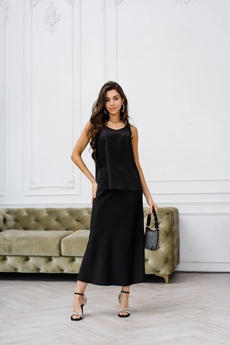 Юбка 4014L черный Ivera collection