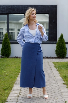 Юбка 4016 синий Ivera collection