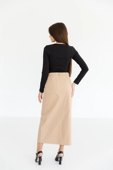 Юбка 4017 песочный Ivera collection
