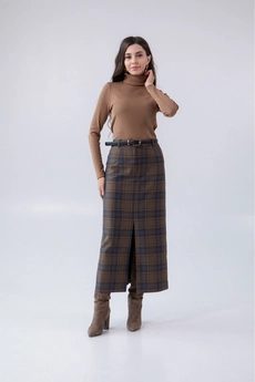 Юбка 4018 хаки + терракот Ivera collection