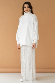 Юбка 4039 молочный Ivera collection