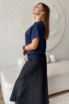 Юбка 4043 черный Ivera collection