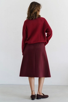 Юбка 4045 винный Ivera collection