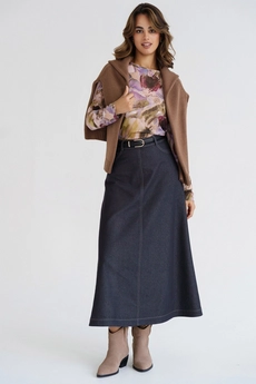 Юбка 4046 черный Ivera collection