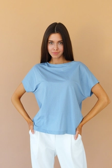 Футболка 5015L голубой Ivera collection