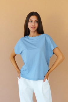 Футболка 5015L голубой Ivera collection
