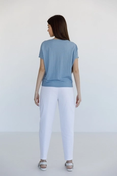 Футболка 5015 голубой + белый Ivera collection