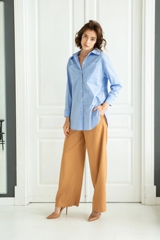 Рубашка 5023 голубой Ivera collection