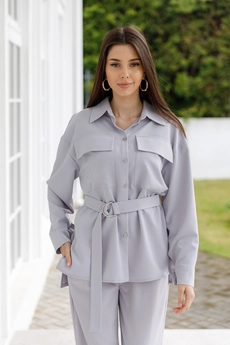 Рубашка 5060 светло-серый Ivera collection