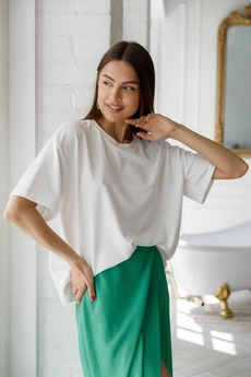 Футболка 5062L молочный Ivera collection