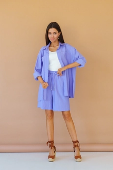 Рубашка 5089 сиреневый Ivera collection