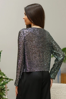 Джемпер 5112 черный Ivera collection