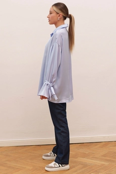 Блузка 5134 голубой Ivera collection