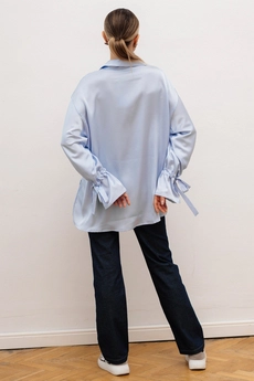 Блузка 5134 голубой Ivera collection