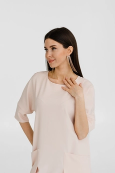 Платье 516 бежевый Ivera collection