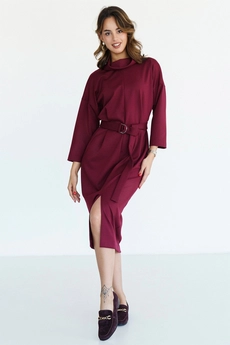 Платье 584П винный Ivera collection