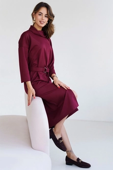 Платье 584П винный Ivera collection