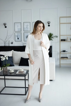 Кардиган 598 молочный Ivera collection
