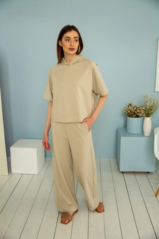 Спортивный костюм 6009 бежевый Ivera collection