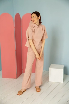 Спортивный костюм 6009 пудровый Ivera collection