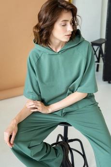 Спортивный костюм 6009 зеленый Ivera collection