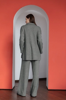 Спортивный костюм  6022 серый + хаки Ivera collection