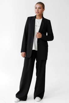 Костюм брючный 6031 черный Ivera collection