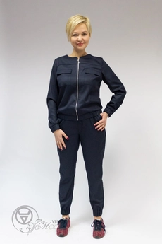 Бомбер 664 темно-синий Ivera collection