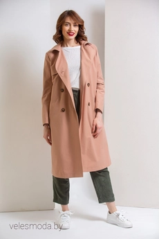 Плащ 687 персиковый Ivera collection