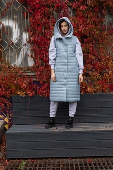 Жилет 7002 голубой Ivera collection