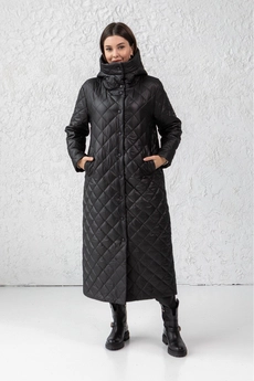 Пальто 7005-1 черный Ivera collection