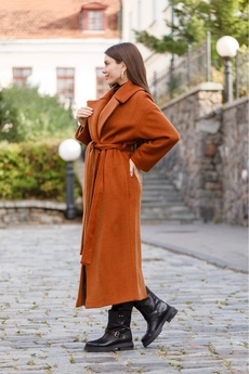 Пальто 7006-1 рыжий Ivera collection
