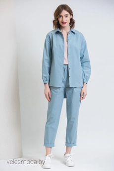 Рубашка 723 голубой Ivera collection