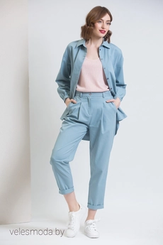 Рубашка 723 голубой Ivera collection