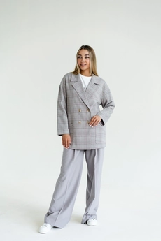 Жакет 747L коричневый + розовый Ivera collection