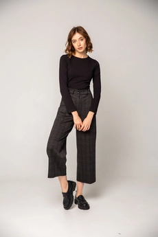 Кюлоты 758Т черный + серый Ivera collection