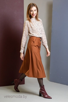 Юбка 571 рыжий Ivera collection