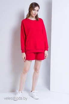 Костюм с шортами 892 красный Ivera collection