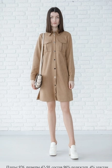 Платье 926 песочный Ivera collection