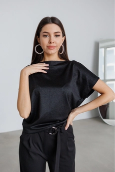 Джемпер 930 чёрный с блеском Ivera collection